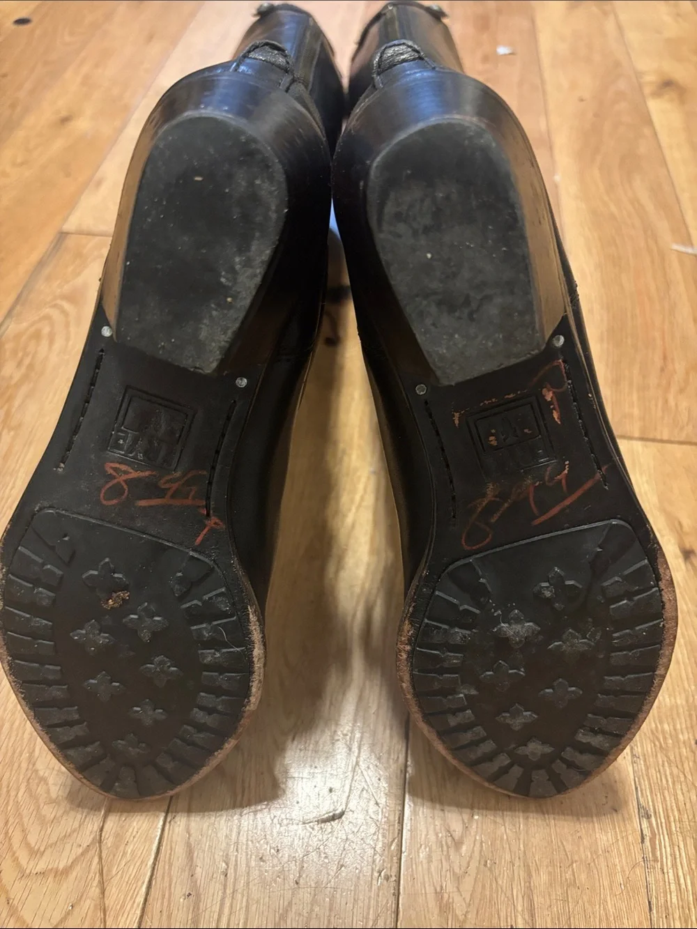 Frye leather zip